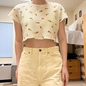 Urban Outfitters Floral Crop Top